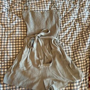 One Clothing Sage Green Romper